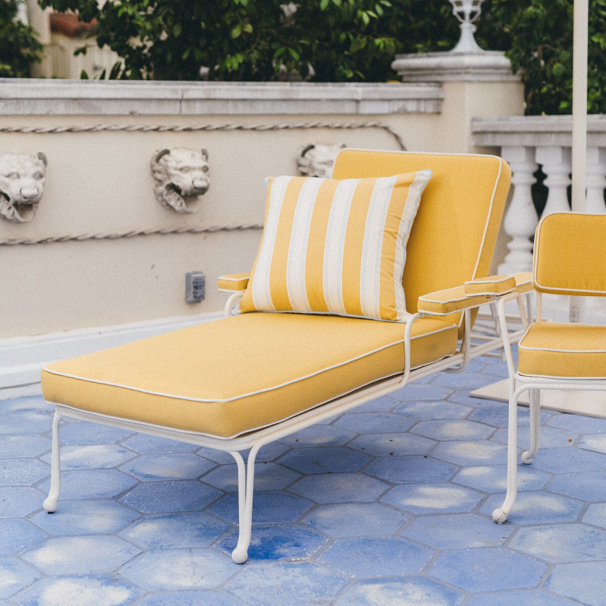 The Euro Throw Pillow - Tuuli Stripe Yellow Euro Throw Pillow Business & Pleasure Co. 