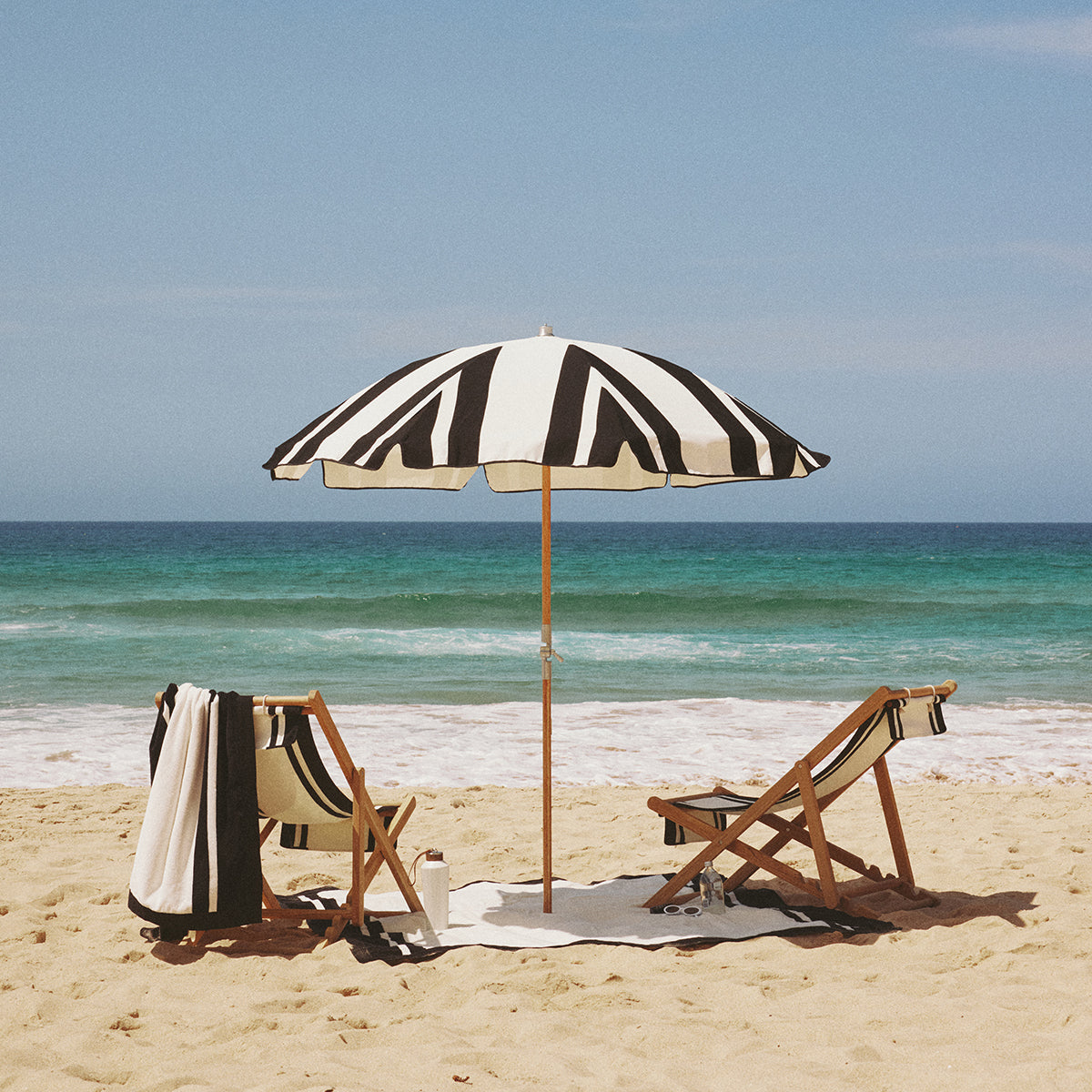 The Premium Beach Umbrella - Coco Republic - Black White