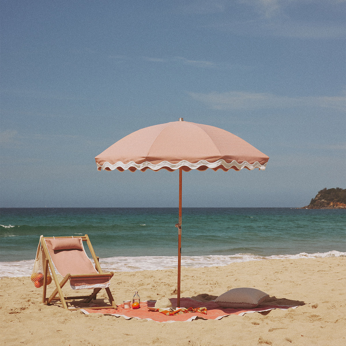 The Premium Beach Umbrella - Coco Republic - Coral Natural