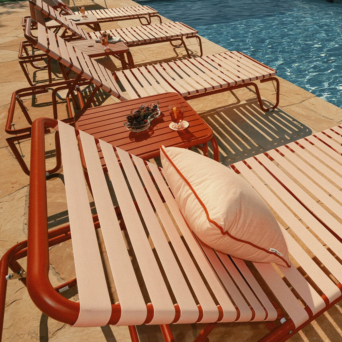 The Sunliner Lounger - Terracotta Red Sunliner Lounger Business & Pleasure Co. 