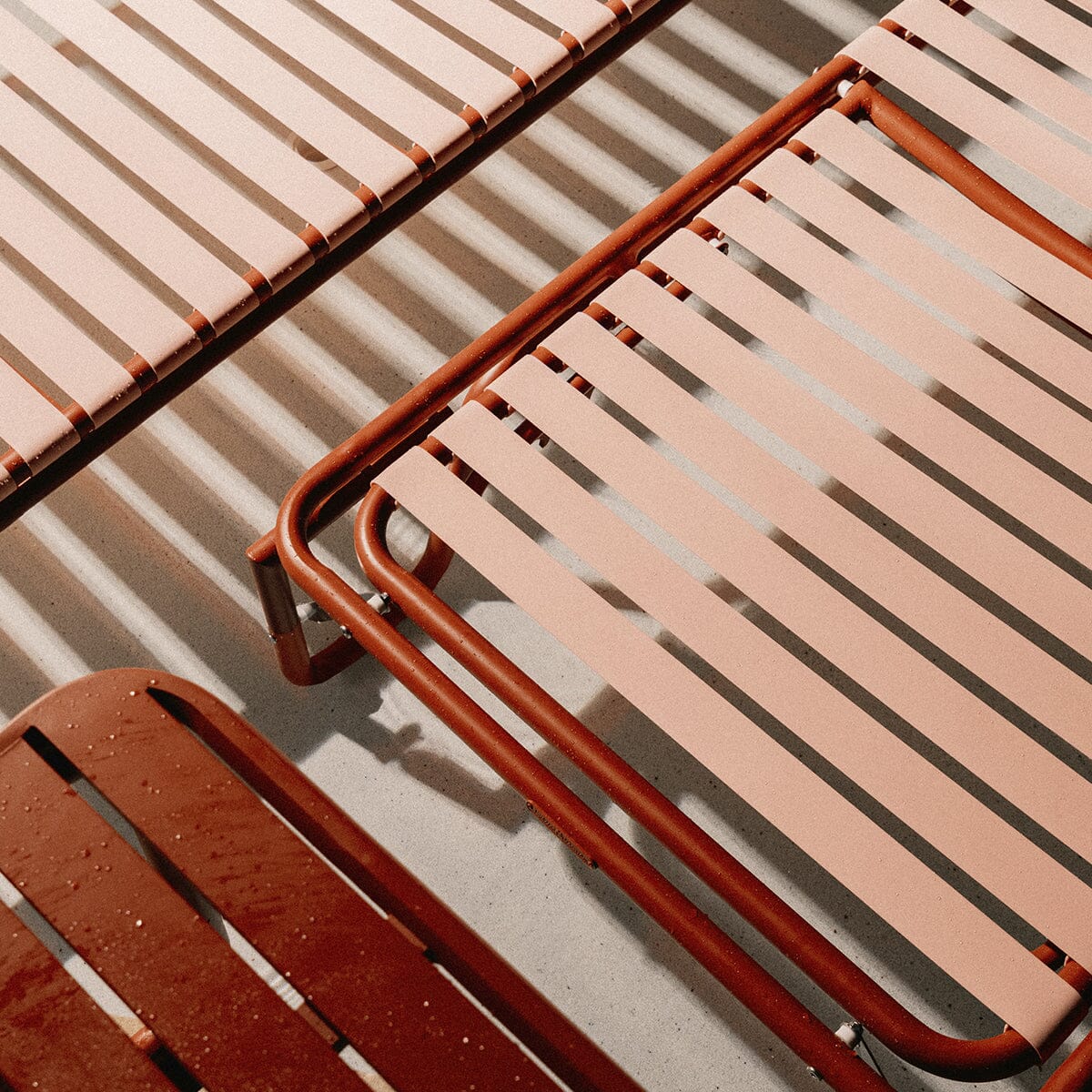 The Sunliner Lounger - Terracotta Red Sunliner Lounger Business & Pleasure Co. 
