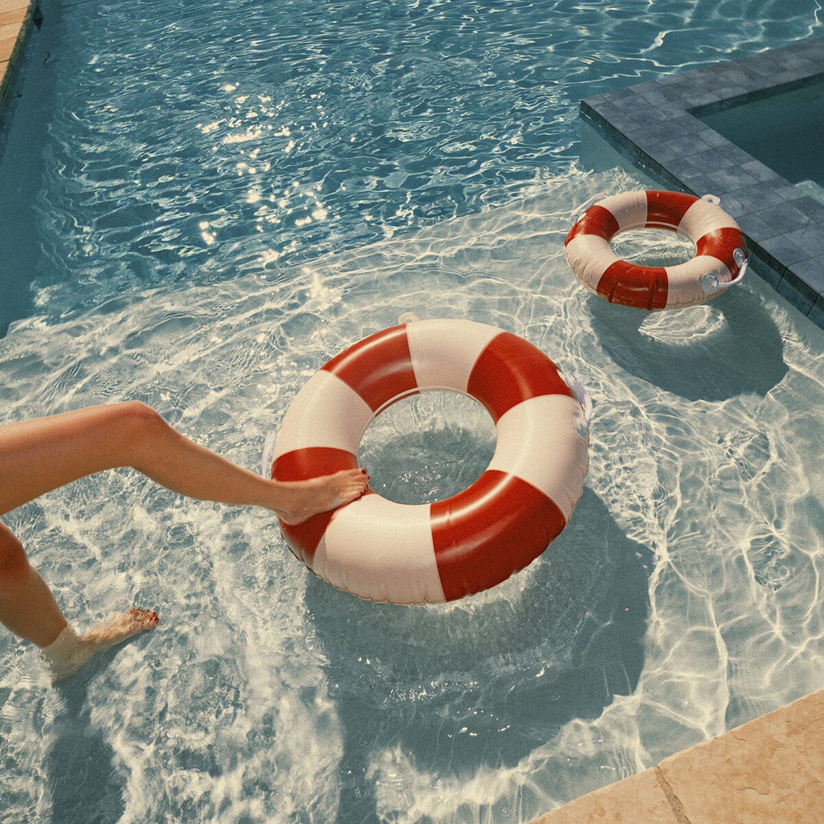 The Classic Pool Float - Large - Rivie Pink Pool Float Business & Pleasure Co. 
