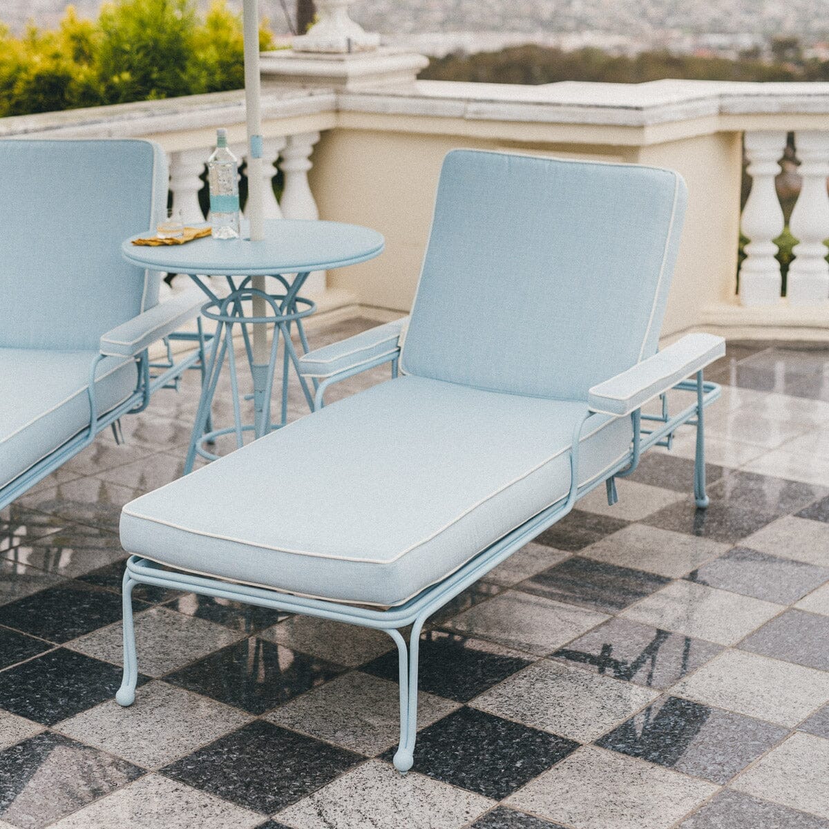 The Waterhouse Sun Lounger - Frame - Powder Blue Waterhouse Sun Lounger Business & Pleasure Co. 