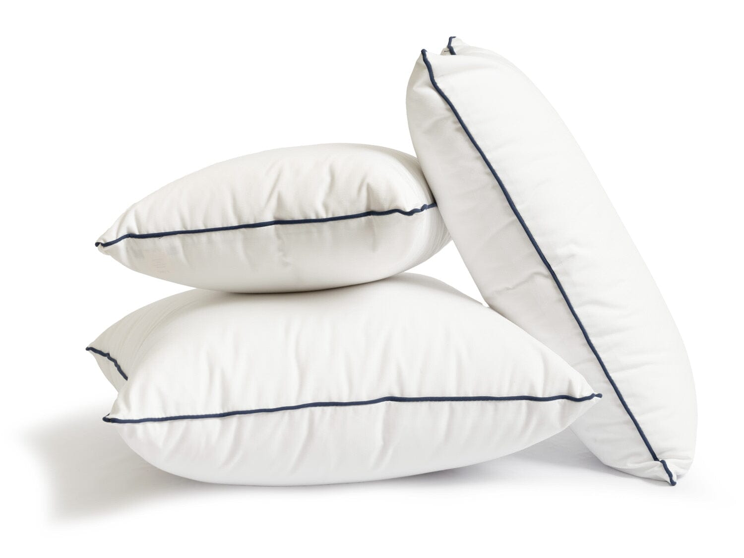 Studio image of white euro throw pillow