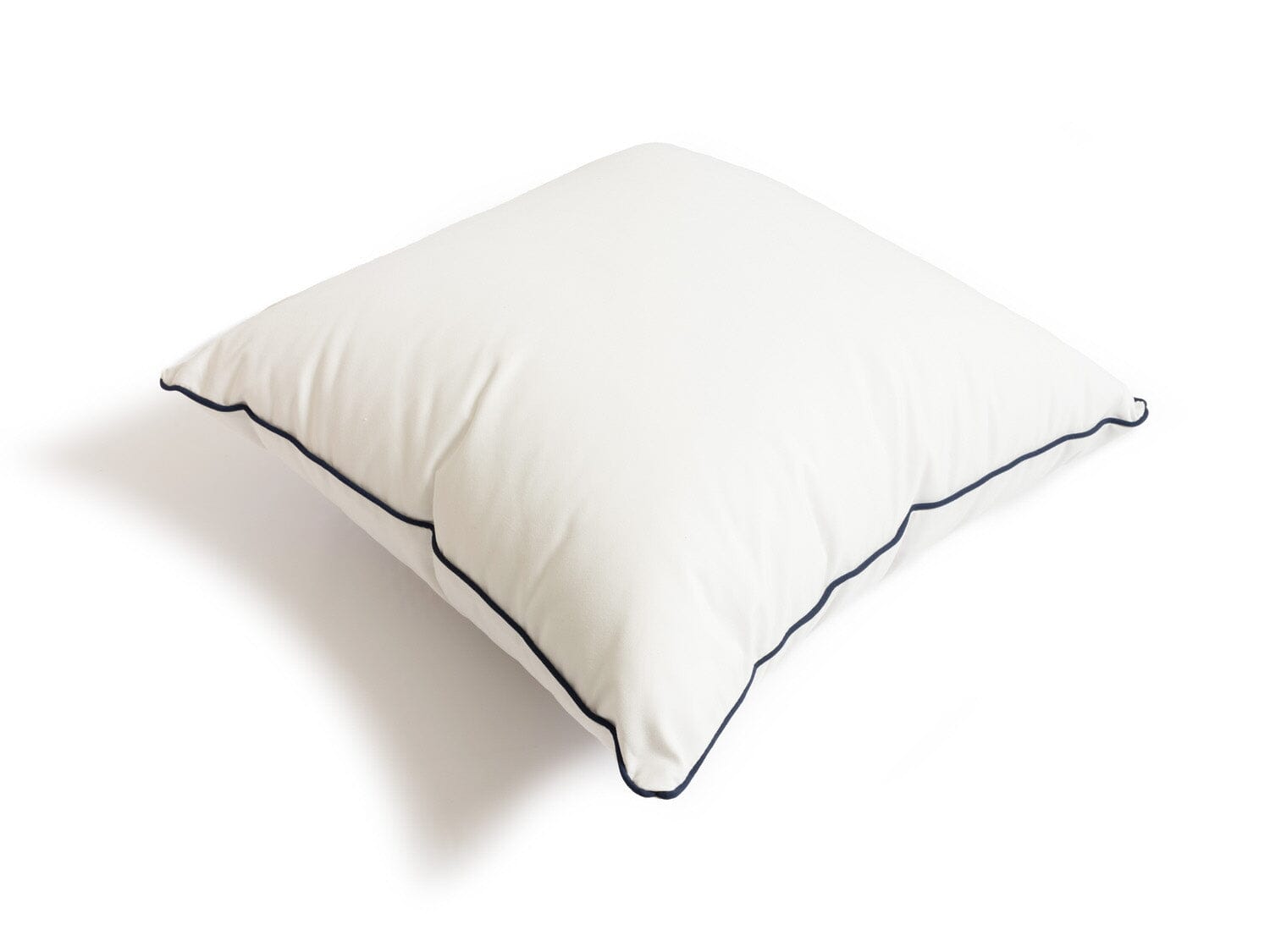 Studio image of white euro throw pillow