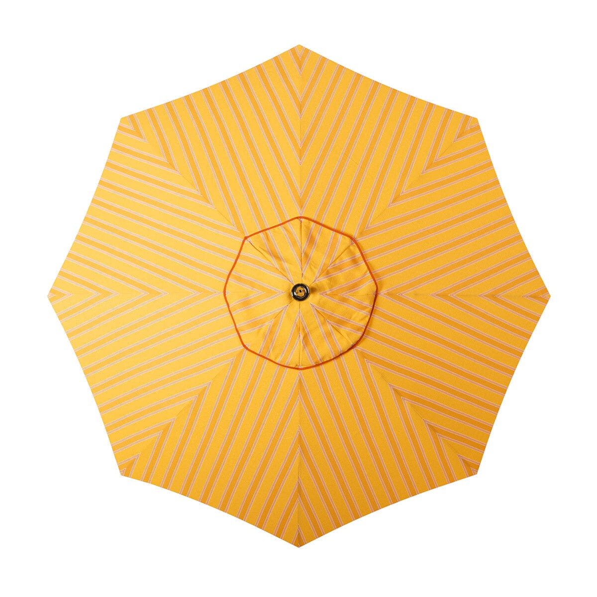 Resort Market Umbrella | Bistro Papaya Stripe & Antique White Frame Resort Market Umbrella Kit Business & Pleasure Co Aus 