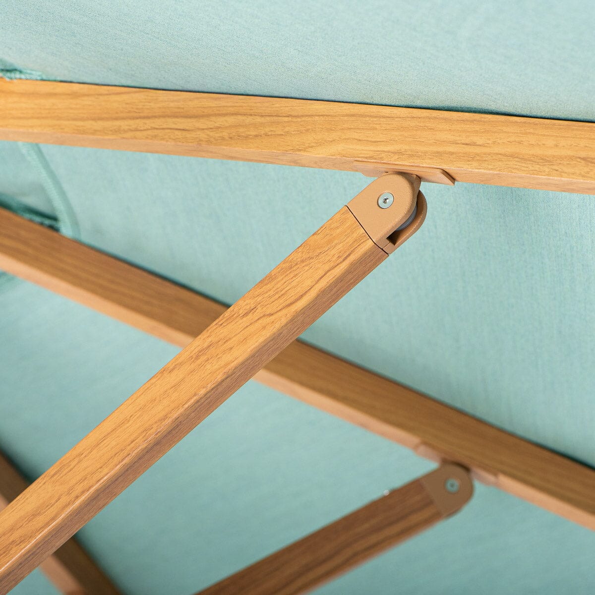 Resort Market Umbrella | Rivie Green & Transfer Teak Frame Resort Market Umbrella Kit Business & Pleasure Co Aus 