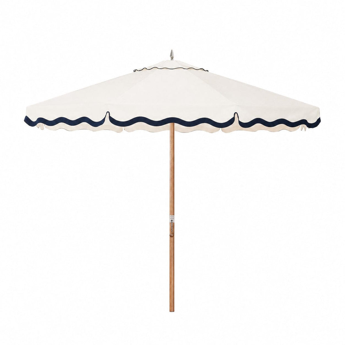 Product image of Resort Market Umbrella | Rivie White & Transfer Teak Frame Resort Market Umbrella Kit Business & Pleasure Co Aus 