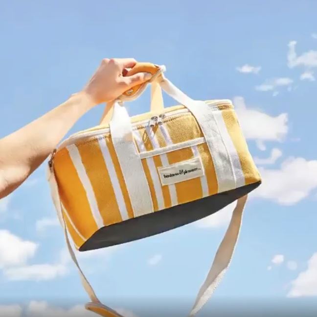 The Holiday Cooler Bag - Yellow Stripe Holiday Cooler Business & Pleasure Co 