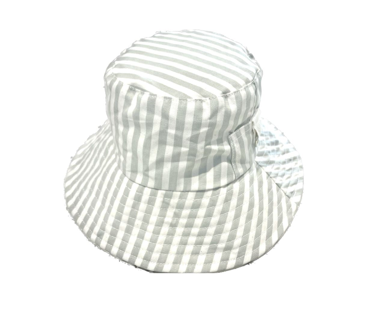 The Bucket Hat - Lauren's Sage Stripe Bucket Hat Business & Pleasure Co 