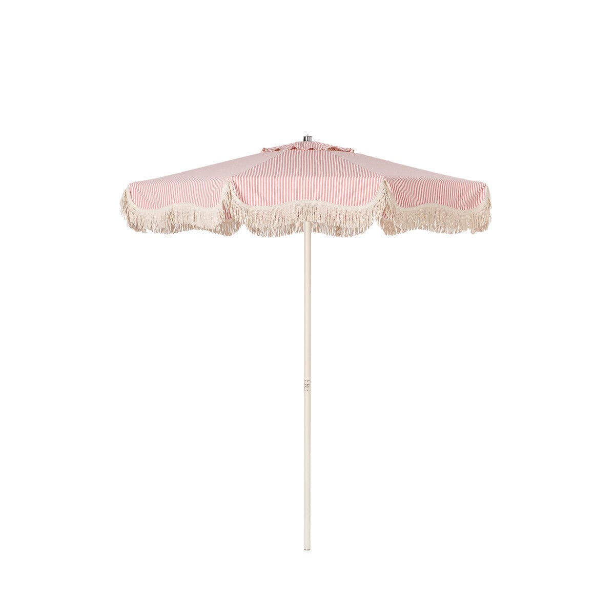Product image of Terrace Umbrella in Lauren's Pink Stripe | Antique White Frame Terrace Umbrella Kit Business & Pleasure Co Aus 2.1 m 