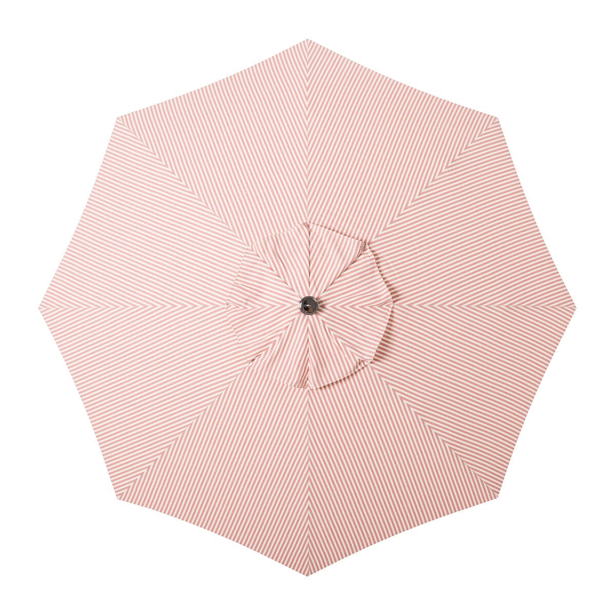 Terrace Umbrella in Lauren's Pink Stripe | Antique White Frame Terrace Umbrella Kit Business & Pleasure Co Aus 