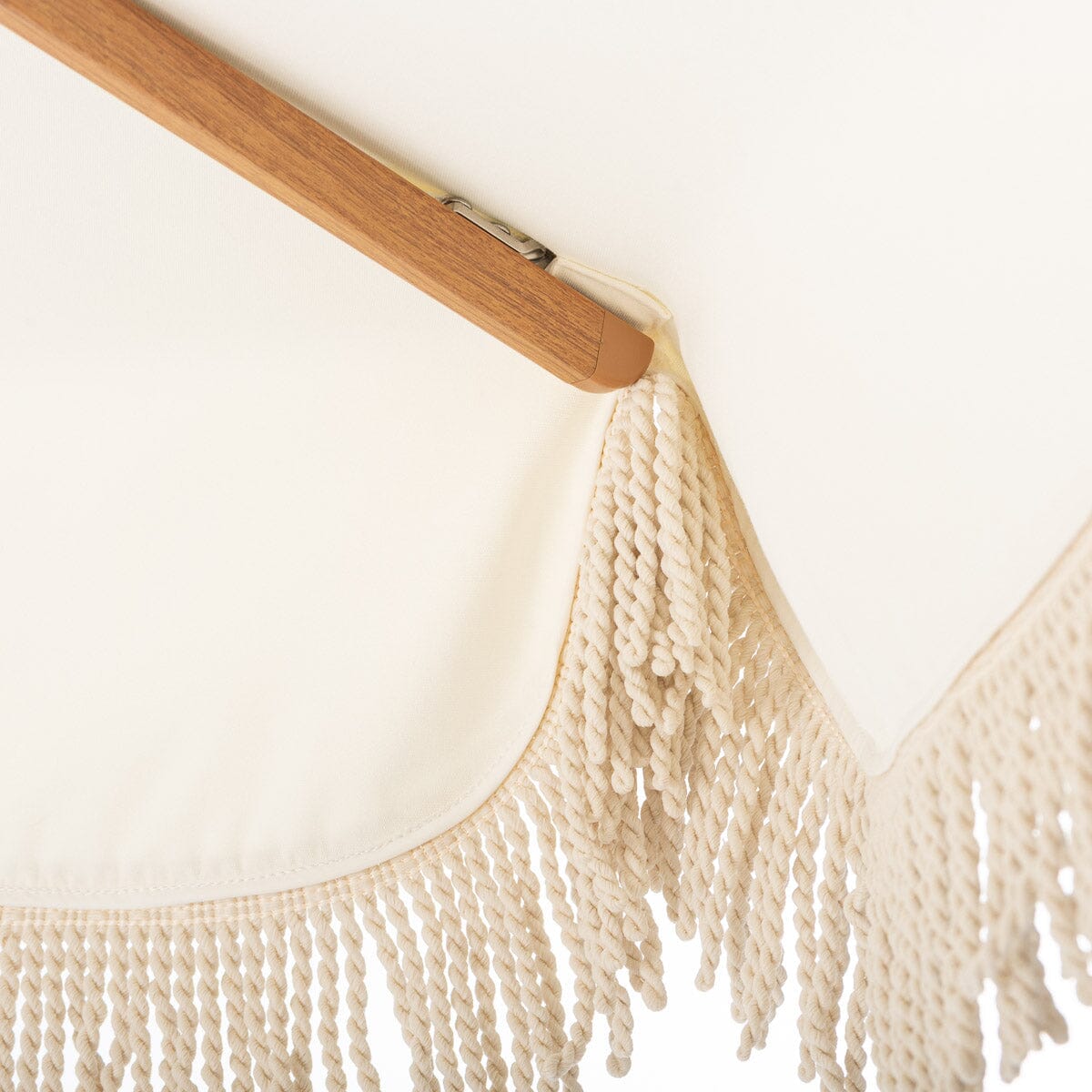 Terrace Umbrella in Antique White | Transfer Teak Frame Terrace Umbrella Kit Business & Pleasure Co Aus 