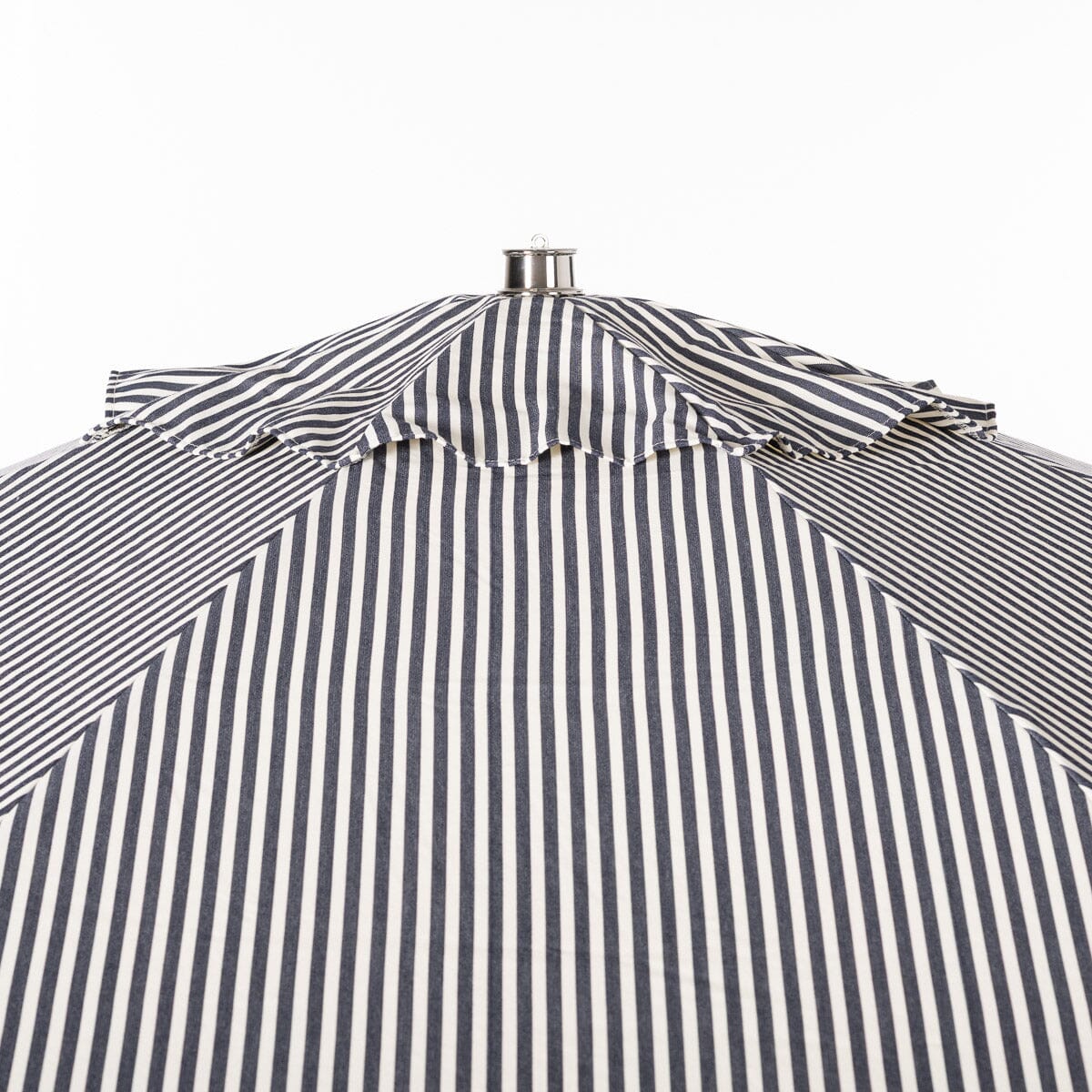 Terrace Umbrella in Lauren's Navy Stripe | Transfer Teak Frame Terrace Umbrella Kit Business & Pleasure Co Aus 
