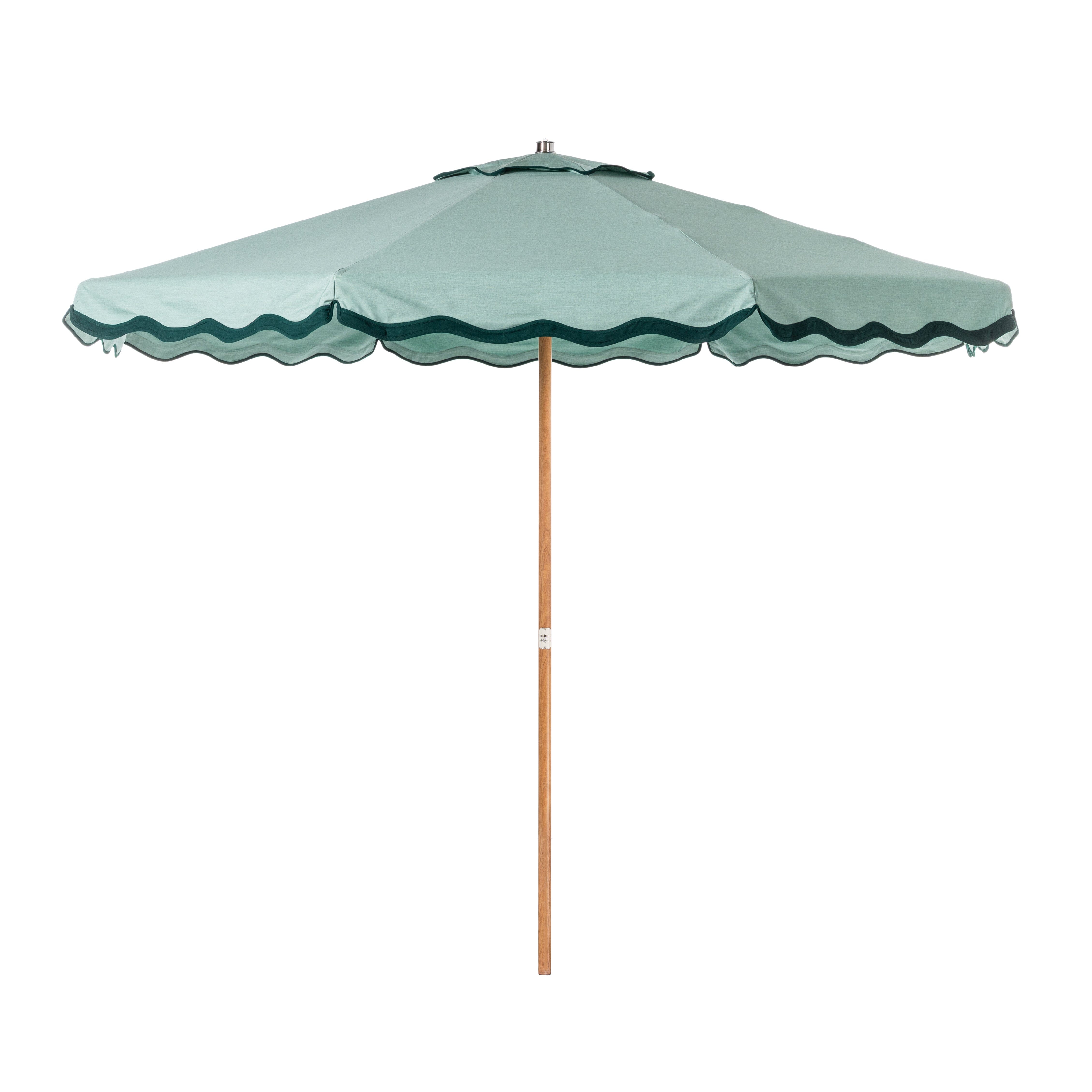 Product image of Terrace Umbrella in Rivie Green | Transfer Teak Frame Terrace Umbrella Kit Business & Pleasure Co Aus 