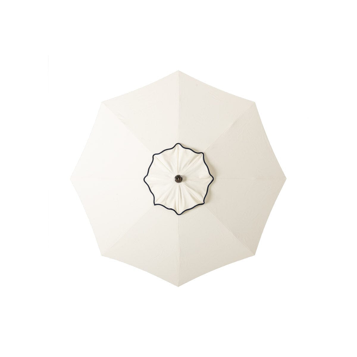 Terrace Umbrella in Rivie White | Transfer Teak Frame Terrace Umbrella Kit Business & Pleasure Co Aus 