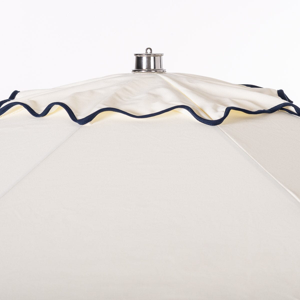 Terrace Umbrella in Rivie White | Transfer Teak Frame Terrace Umbrella Kit Business & Pleasure Co Aus 