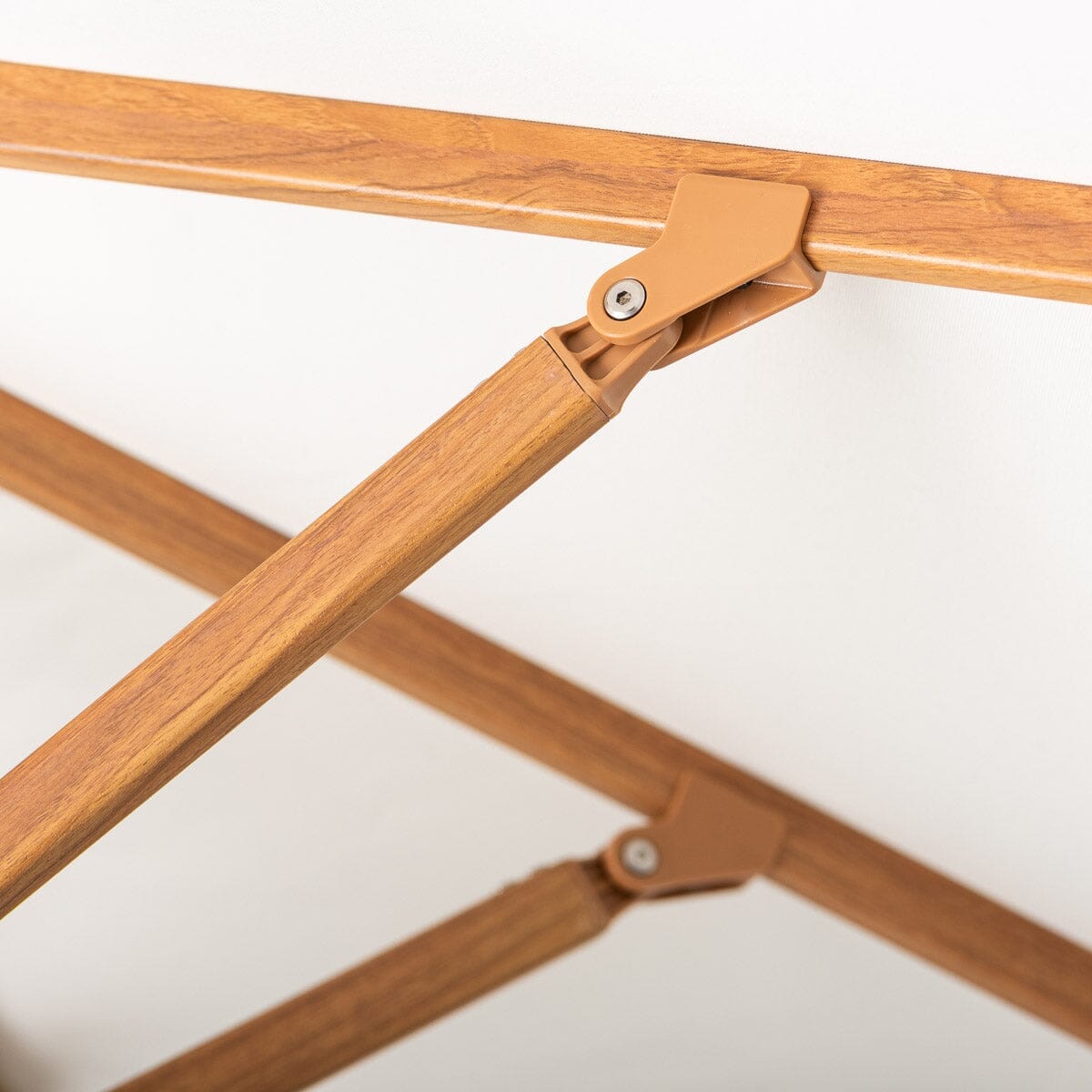 Terrace Umbrella in Rivie White | Transfer Teak Frame Terrace Umbrella Kit Business & Pleasure Co Aus 