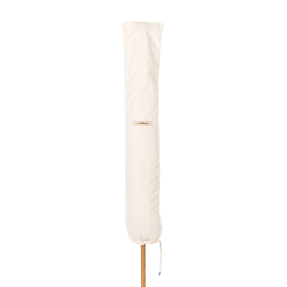 Terrace Umbrella in Rivie White | Transfer Teak Frame Terrace Umbrella Kit Business & Pleasure Co Aus 