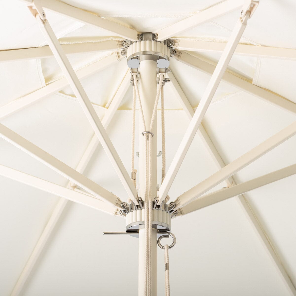 Terrace Umbrella in Straight White | Antique White Frame Terrace Umbrella Kit Business & Pleasure Co Aus 