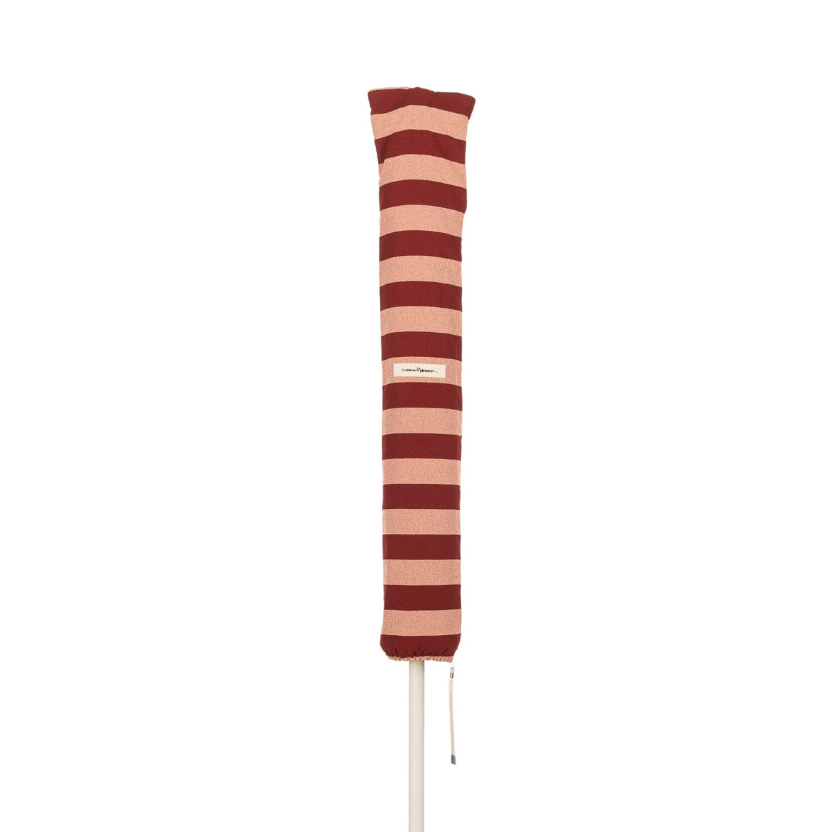 Terrace Umbrella in Terry Terracotta Stripe | Antique White Frame Terrace Umbrella Kit Business & Pleasure Co Aus 