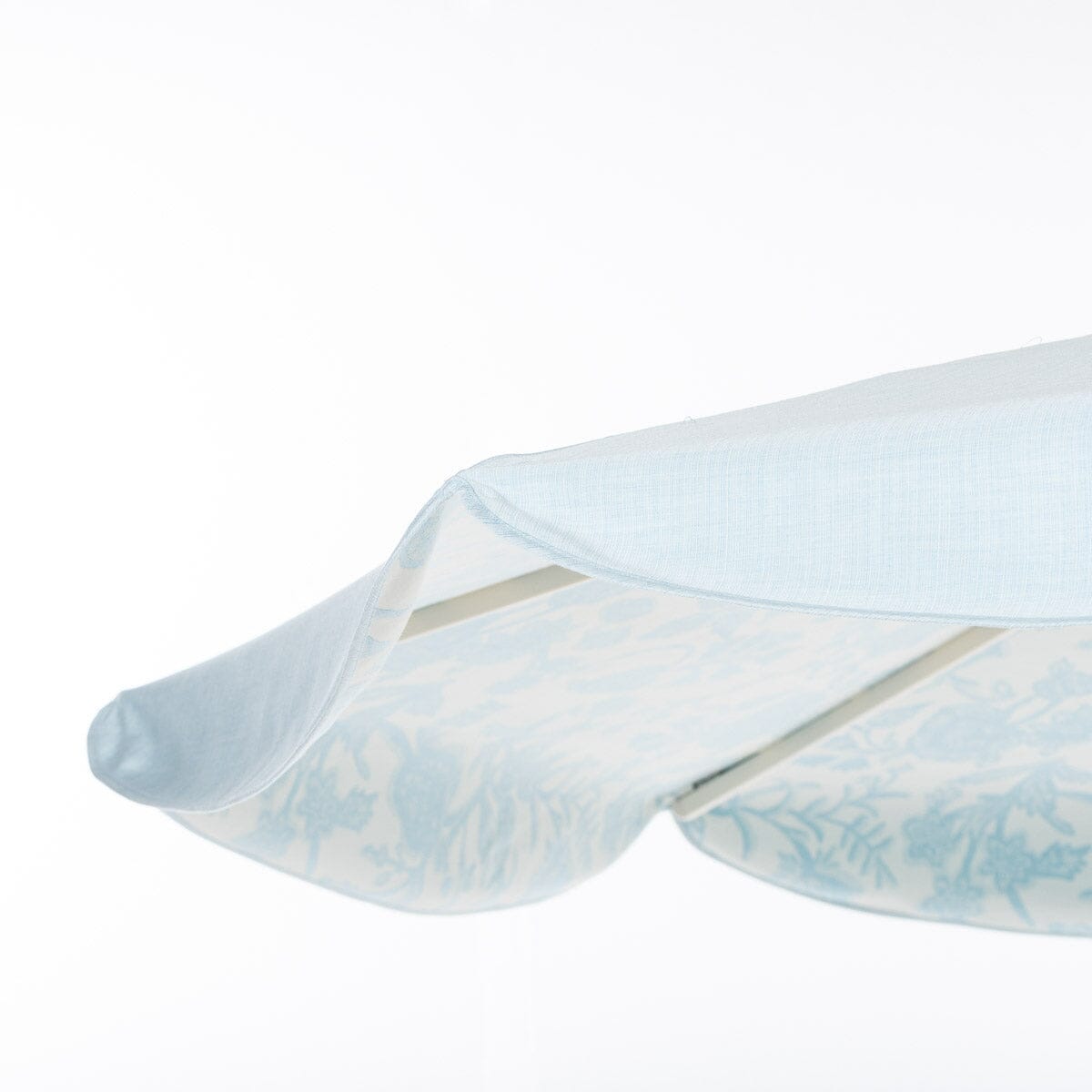 Terrace Umbrella in Hanalei Bay Blue Jacquard | Antique White Frame Terrace Umbrella Kit Business & Pleasure Co Aus 