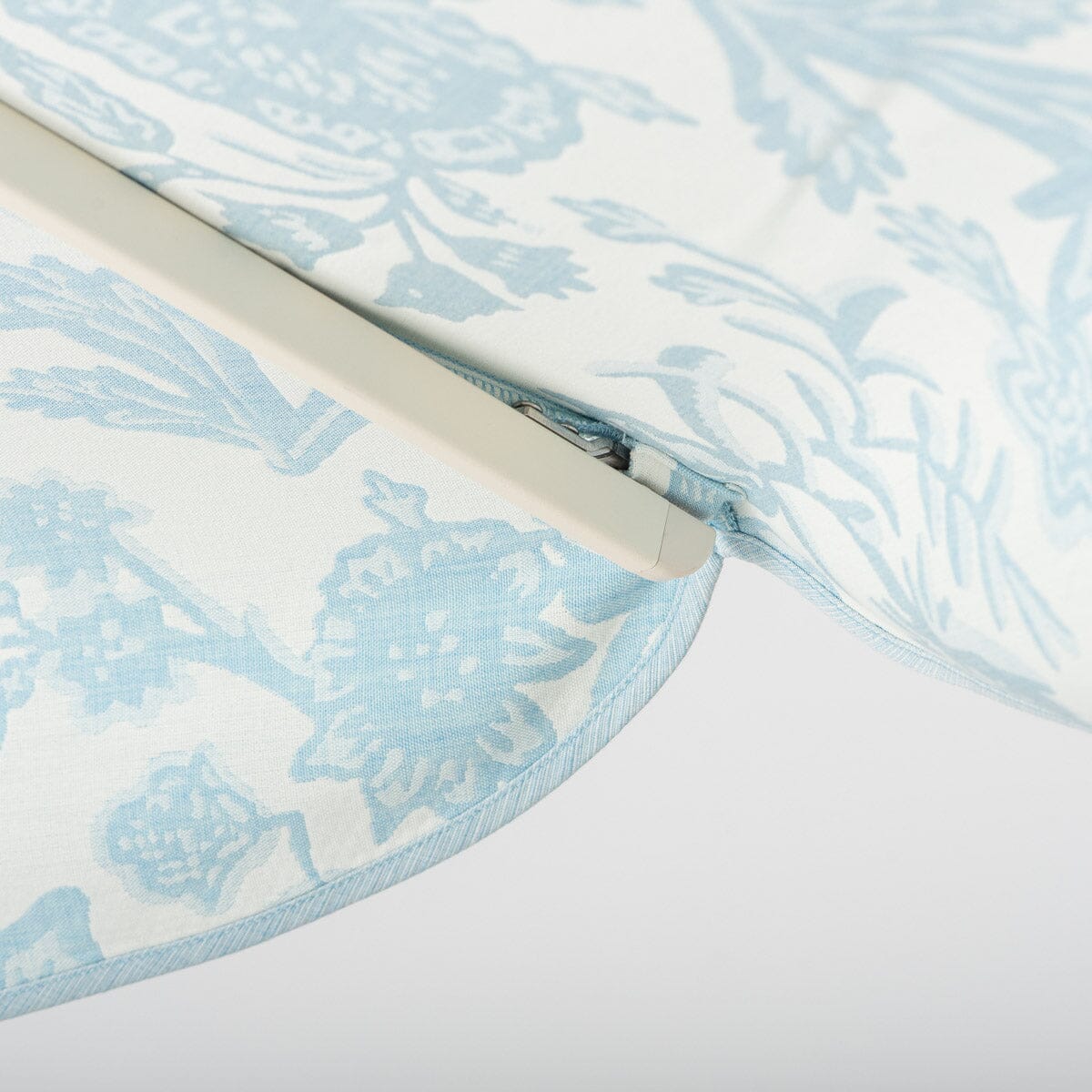 Terrace Umbrella in Hanalei Bay Blue Jacquard | Antique White Frame Terrace Umbrella Kit Business & Pleasure Co Aus 