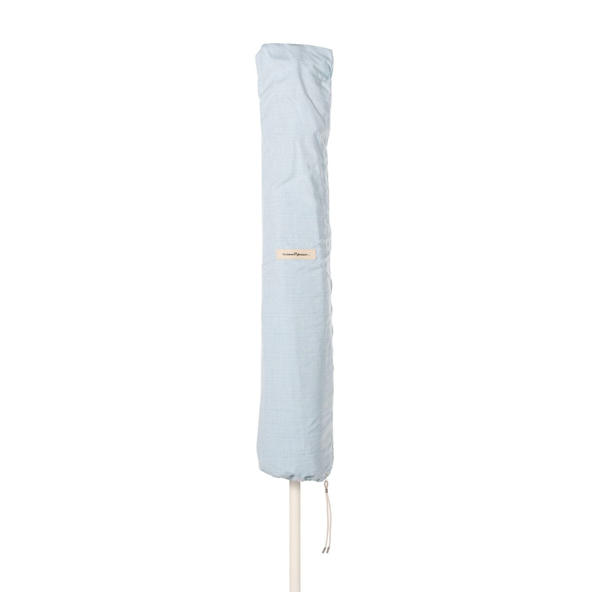 Terrace Umbrella in Hanalei Bay Blue Jacquard | Antique White Frame Terrace Umbrella Kit Business & Pleasure Co Aus 