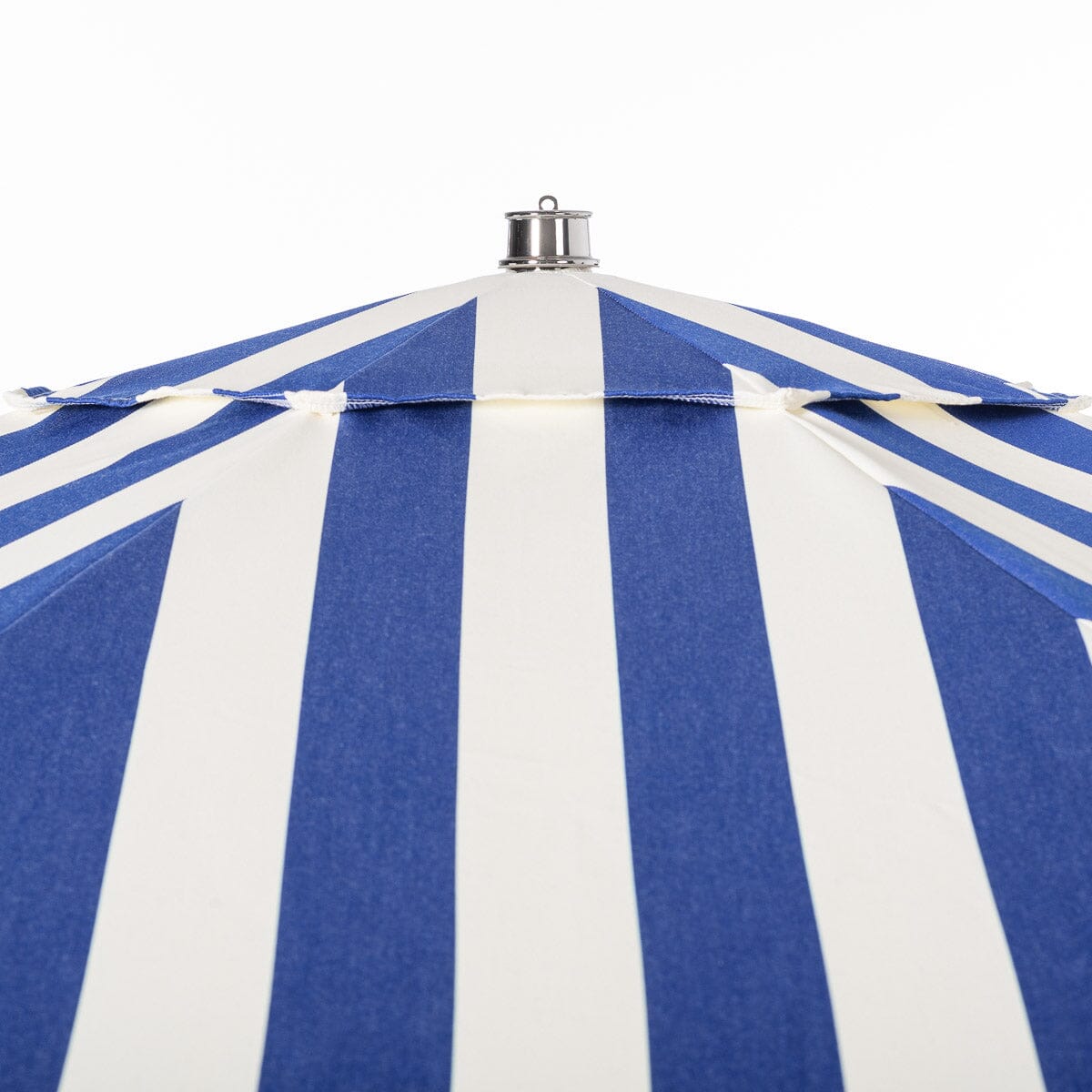 Terrace Umbrella in Crew Mediterranean Blue Stripe | Transfer Teak Frame Terrace Umbrella Kit Business & Pleasure Co Aus 