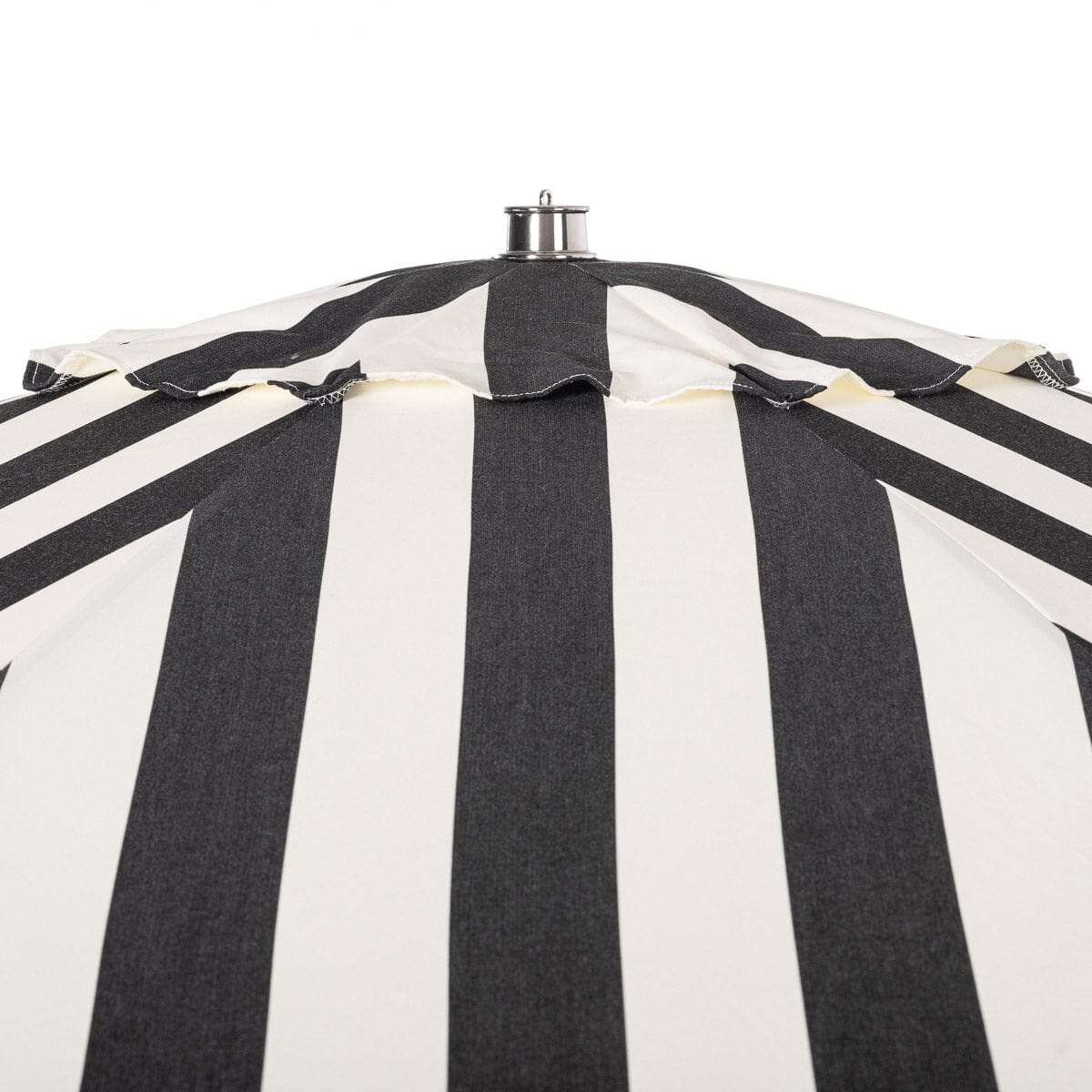 Terrace Umbrella in Crew Vintage Black Stripe | Transfer Teak Frame Terrace Umbrella Kit Business & Pleasure Co Aus 
