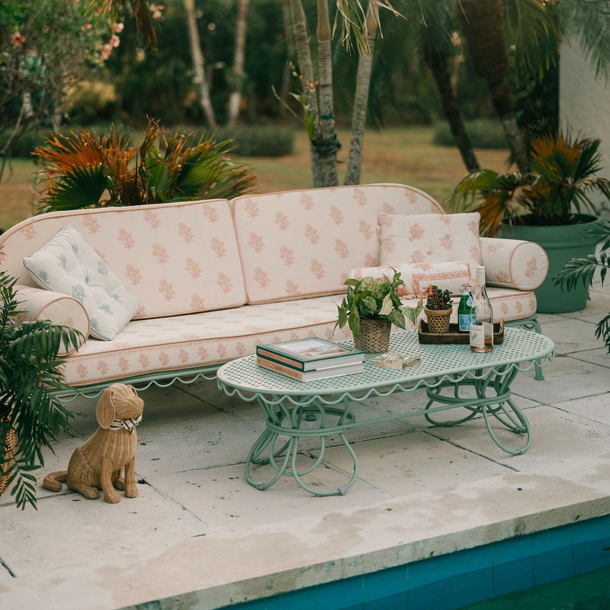 The Al Fresco Coffee Table in Sage Green Al Fresco Coffee Table Business & Pleasure Co Aus 