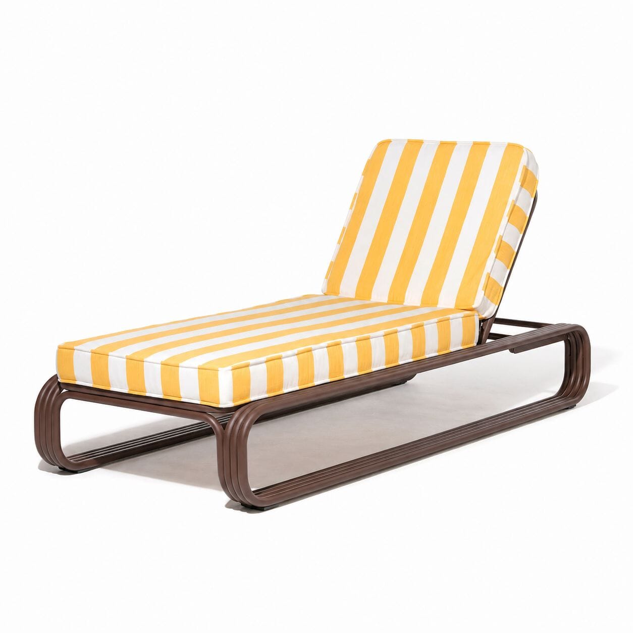 Contini Sun Lounger Kit - Merlot & Crew Mimosa Yellow Stripe Contini Sun Lounger Kit Business & Pleasure Co Aus 