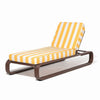 Swatch for Contini Sun Lounger Kit - Merlot & Crew Mimosa Yellow Stripe