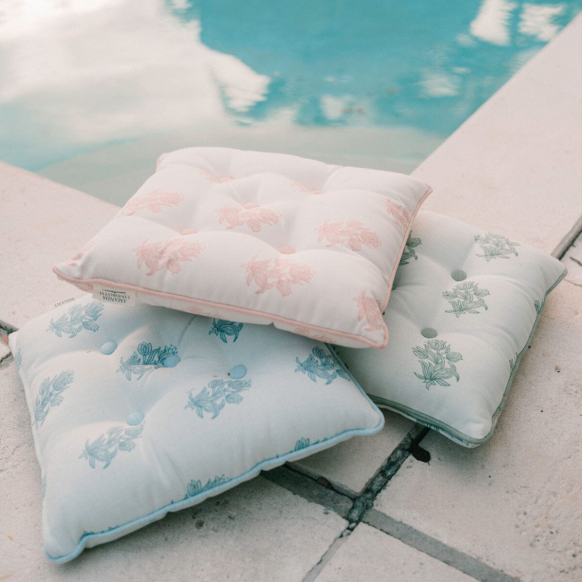 The Small Square Throw Pillow by Amanda Lindroth Small Square Throw B&P by Amanda Lindroth 