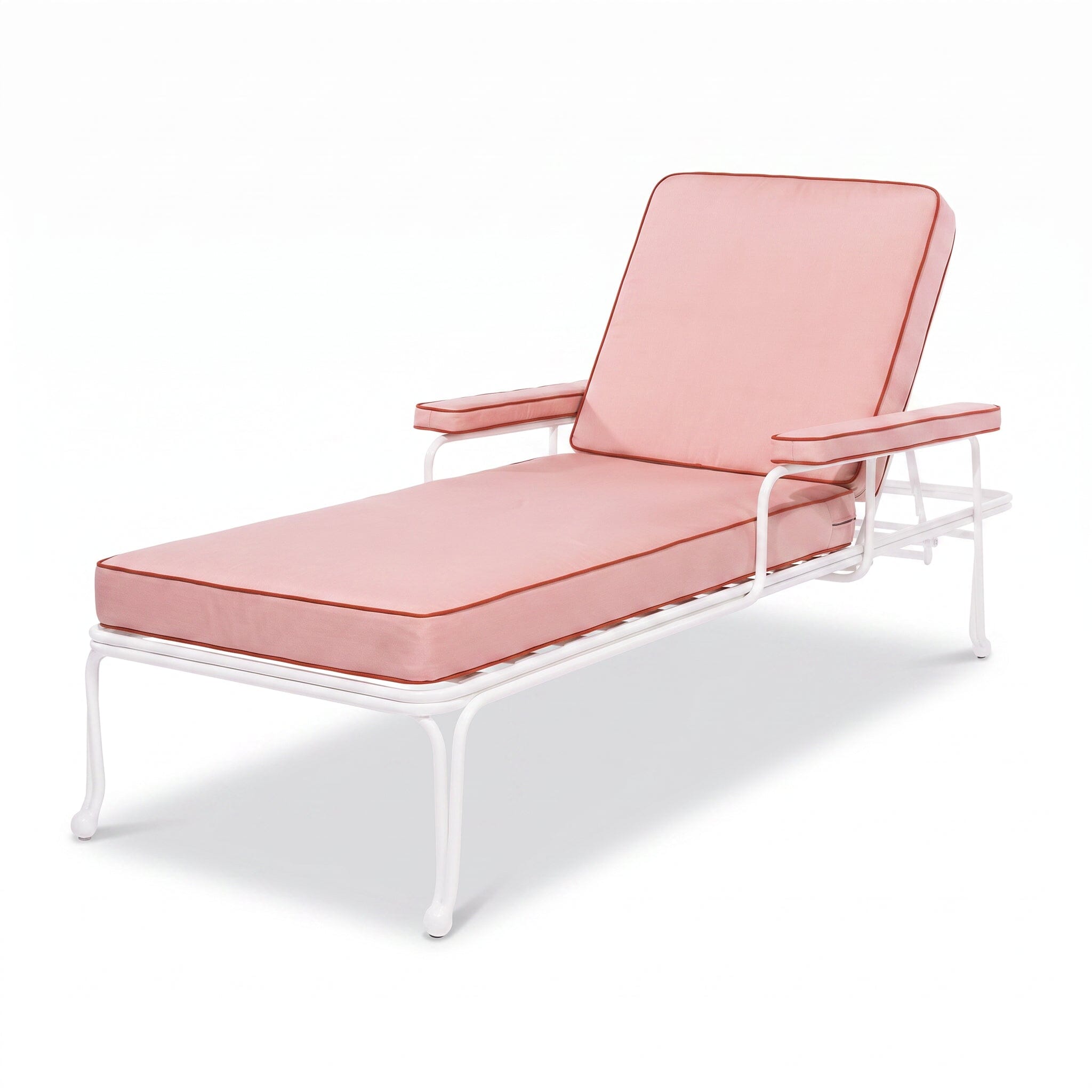The Waterhouse Sun Lounger Vintage White & Rivie Pink Waterhouse Sun Lounger Armrest Set Business & Pleasure Co Aus 