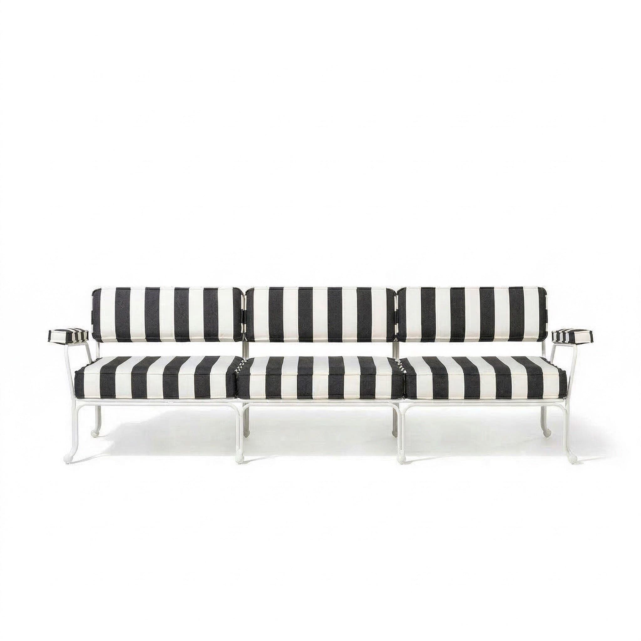 Product image of Waterhouse Sofa in Crew Vintage Black Stripe | Antique White Frame Waterhouse Sofa Kit Business & Pleasure Co Aus 
