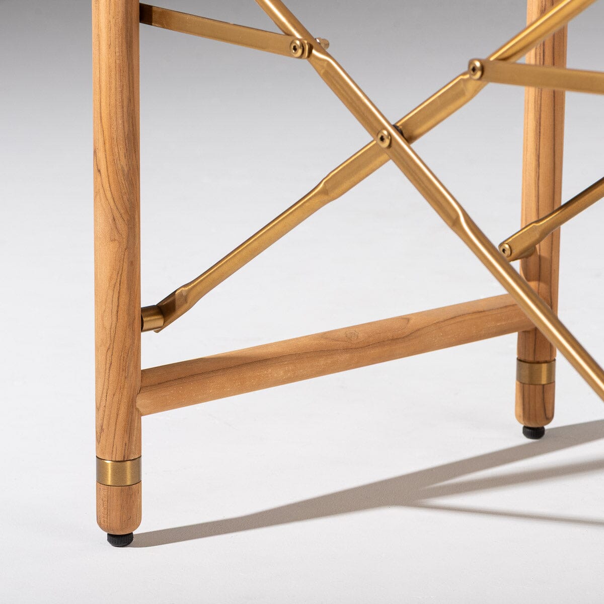 Wes Director Chair Kit - Teakwood Gold & Sky Blue Wes Director Chair Kit Business & Pleasure Co Aus 