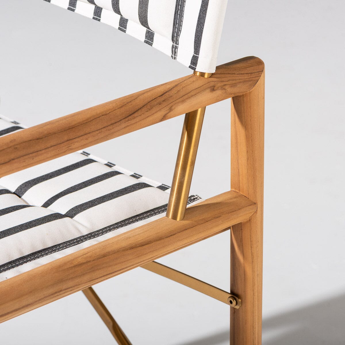 Wes Director Chair Kit - Teakwood Gold & Monaco Black Wes Director Chair Kit Business & Pleasure Co Aus 