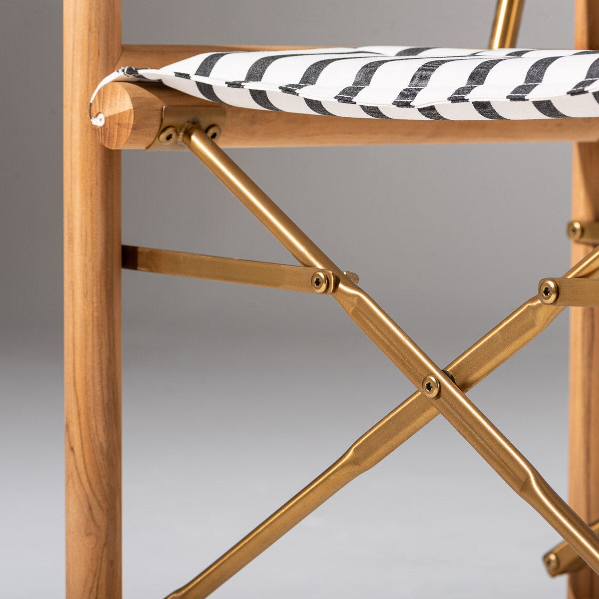 Wes Director Chair Kit - Teakwood Gold & Monaco Black Wes Director Chair Kit Business & Pleasure Co Aus 