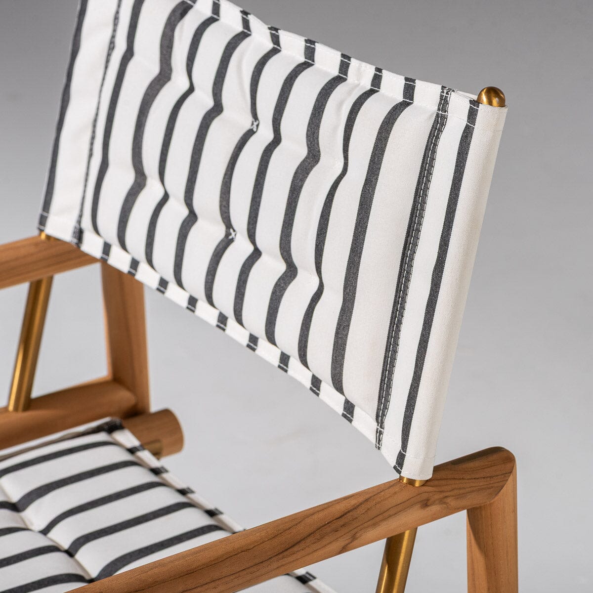 Wes Director Chair Kit - Teakwood Gold & Monaco Black Wes Director Chair Kit Business & Pleasure Co Aus 