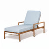 Swatch for Wes Sun Lounger in Sky Blue | Teakwood Gold Frame