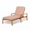 Swatch for Wes Sun Lounger in Monaco Le Sirenuse | Teakwood Gold Frame