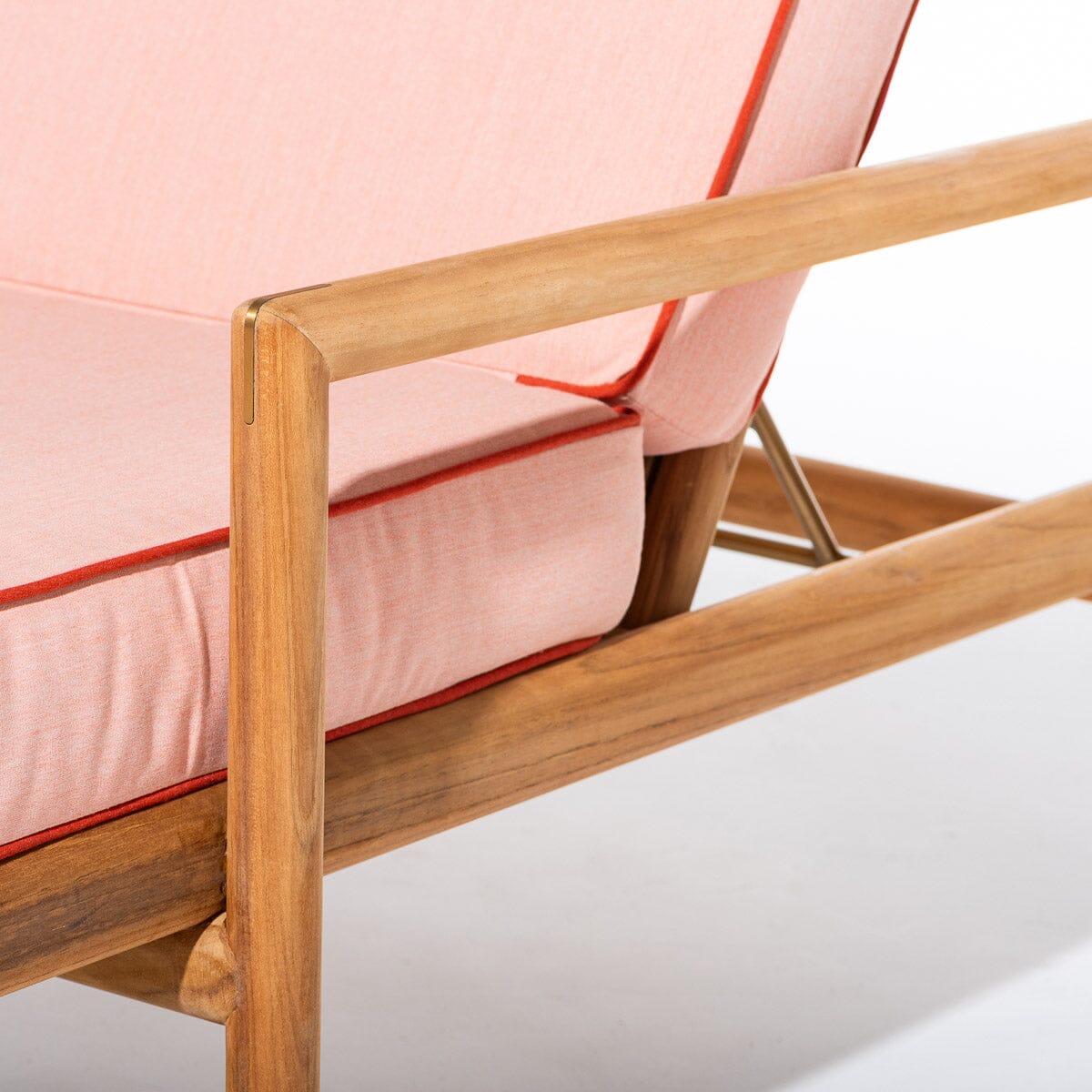 Wes Sun Lounger Kit - Teakwood Gold & Rivie Pink Wes Sun Lounger Kit Business & Pleasure Co Aus 