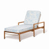 Swatch for Wes Sun Lounger Kit - Teakwood Gold & Hanalei Bay Blue Jacquard