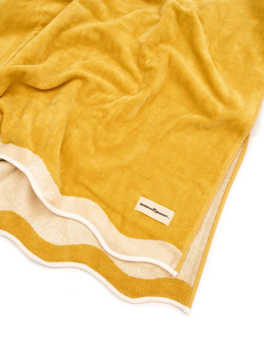 Studio image of riviera mimosa beach towel