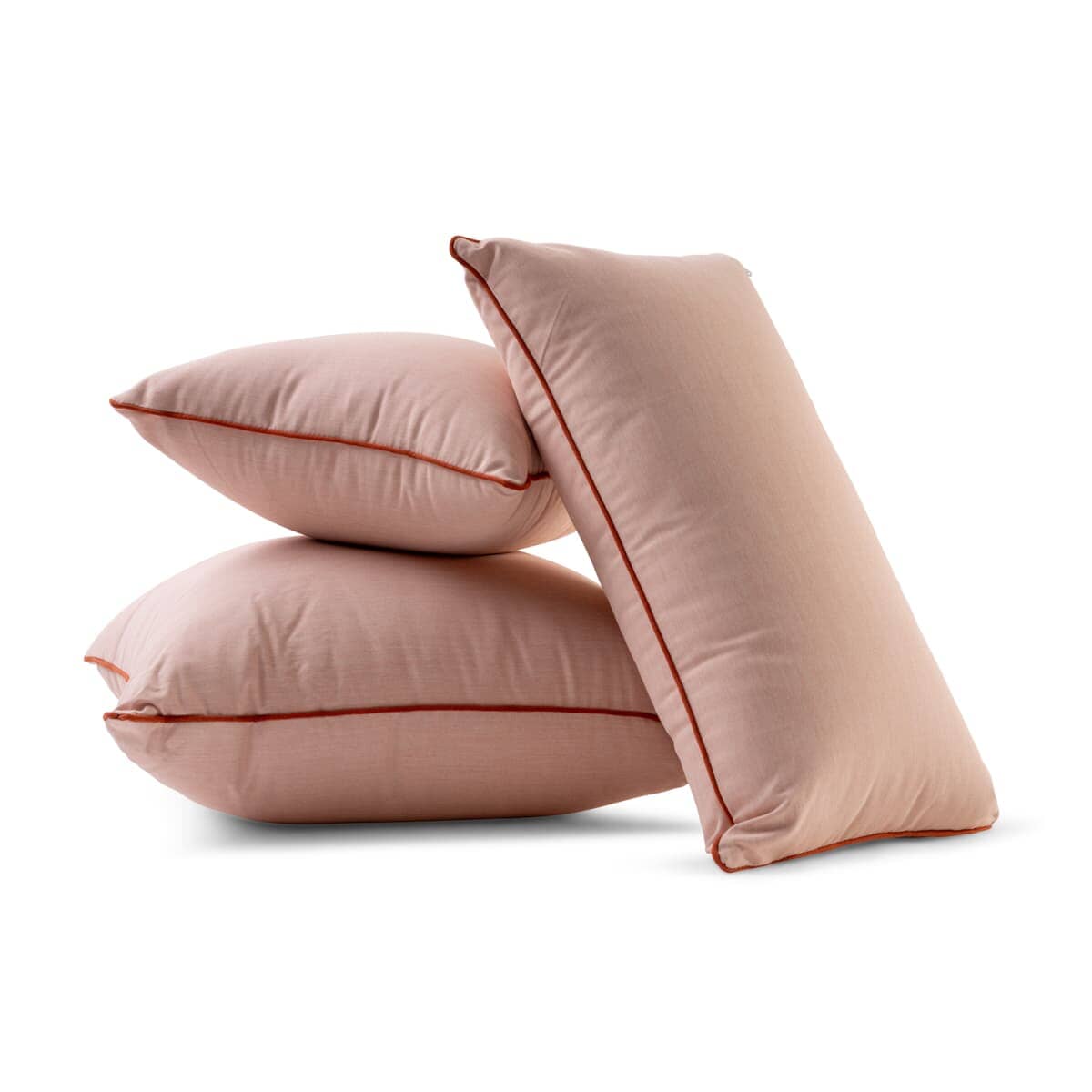 Studio image of riviera pink euro throw pillow