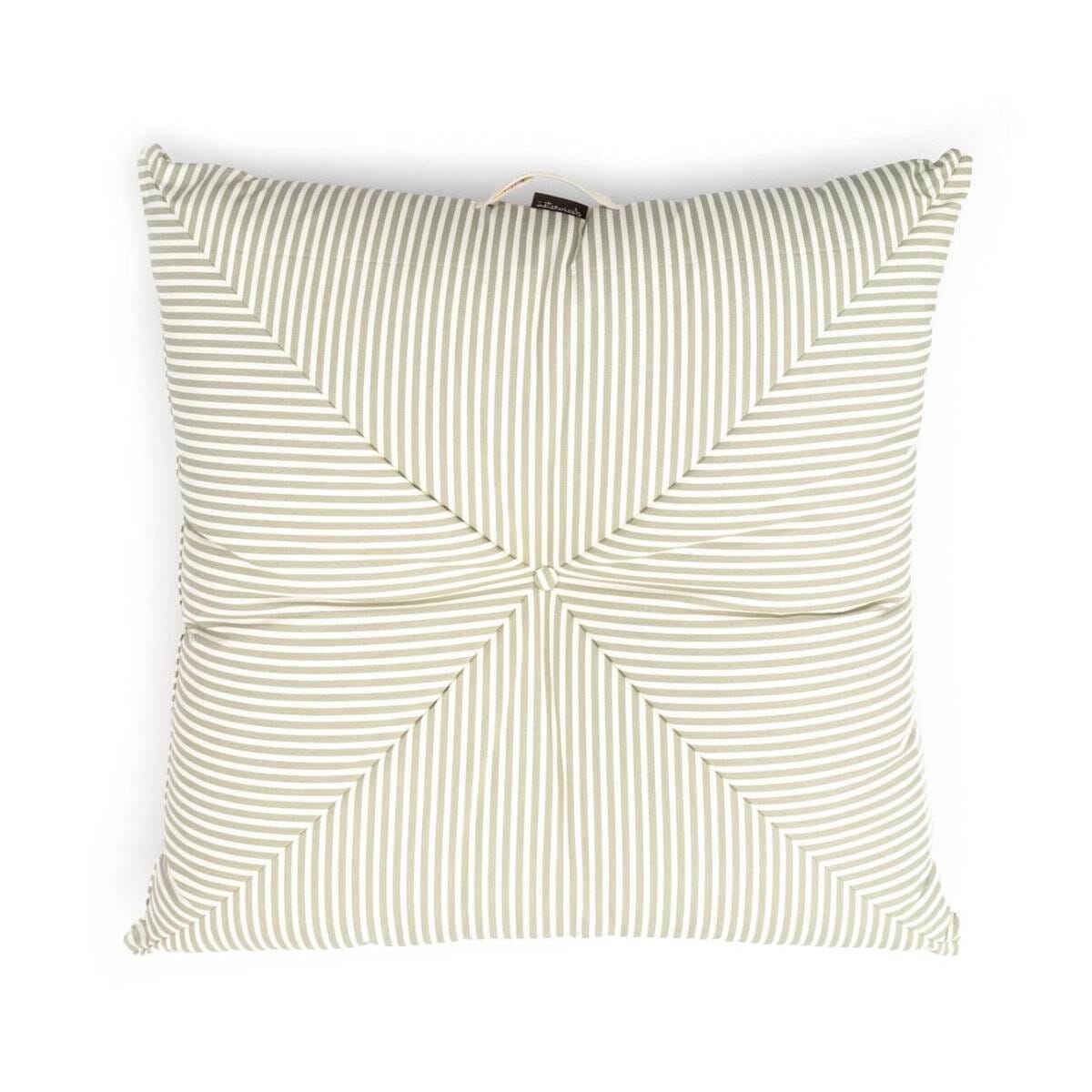 The Floor Pillow - Lauren's Sage Stripe Floor Pillow Business & Pleasure Co Aus 