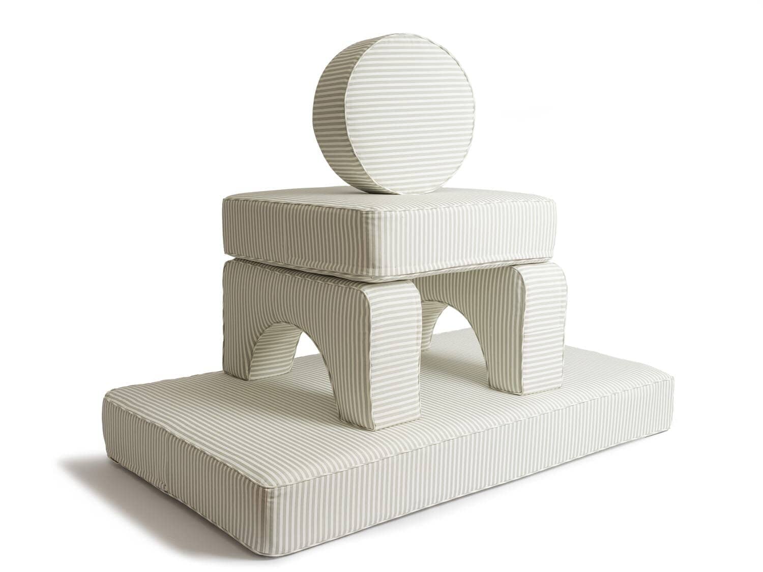 Studio image of sage modular pillow stack