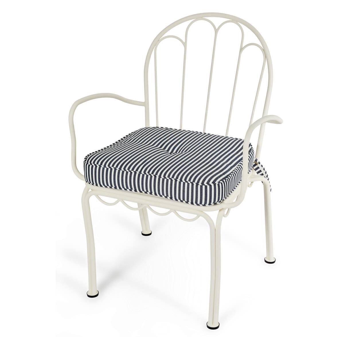 The Al Fresco Chair Cushion - Lauren's Navy Stripe Al Fresco Chair Cushion Business & Pleasure Co Aus 