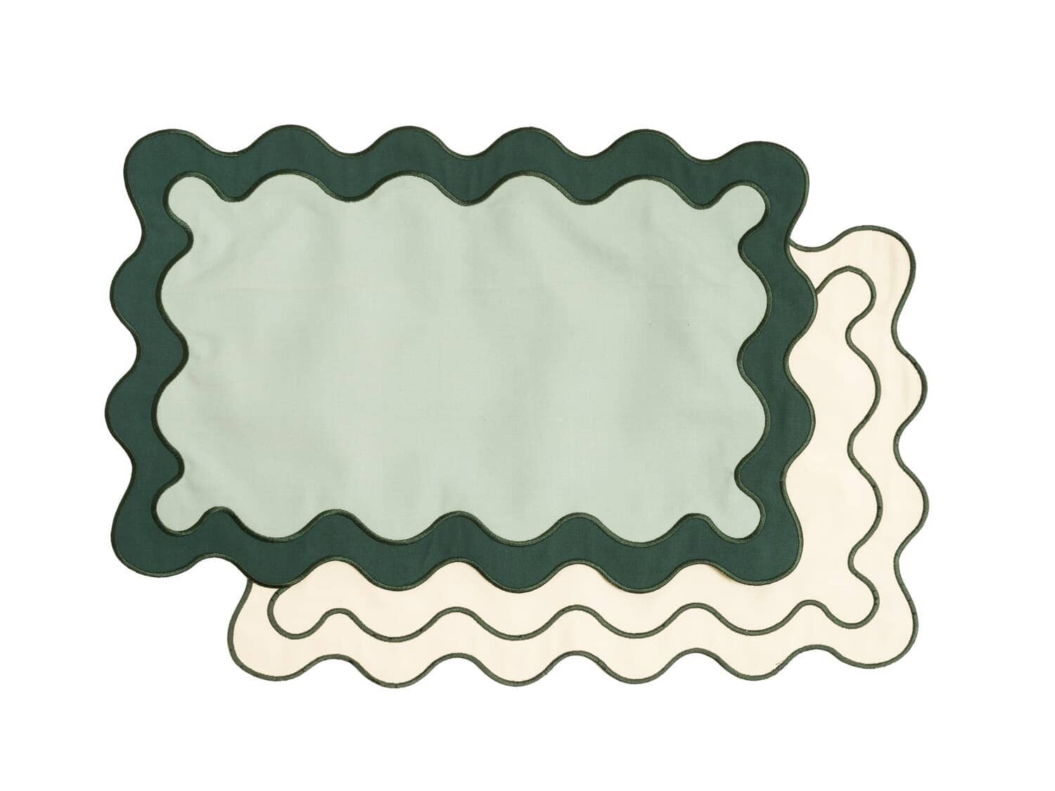 Studio image of riviera green placemat